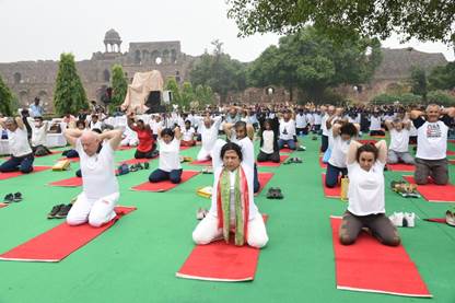 Yoga Mahotsav conducted at Purana Qila, CP report